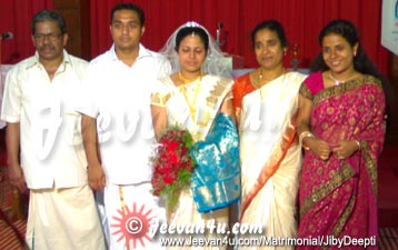 Marriage - Jiby Deepti Family Photogallery